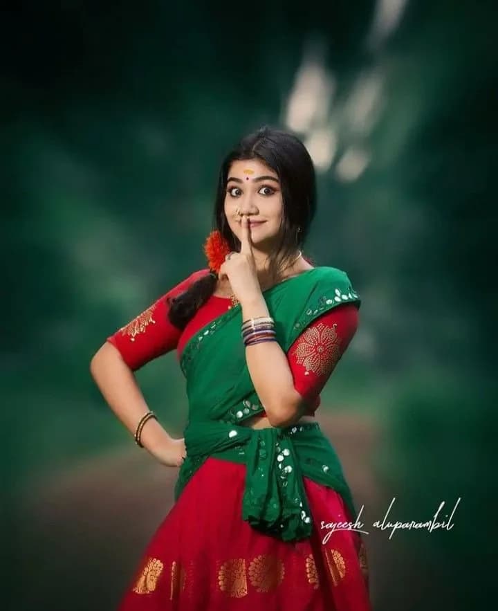 GreenioRed Groom Saree